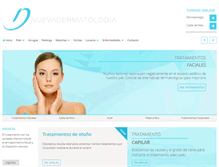 Tablet Screenshot of nuevadermatologia.com.ar